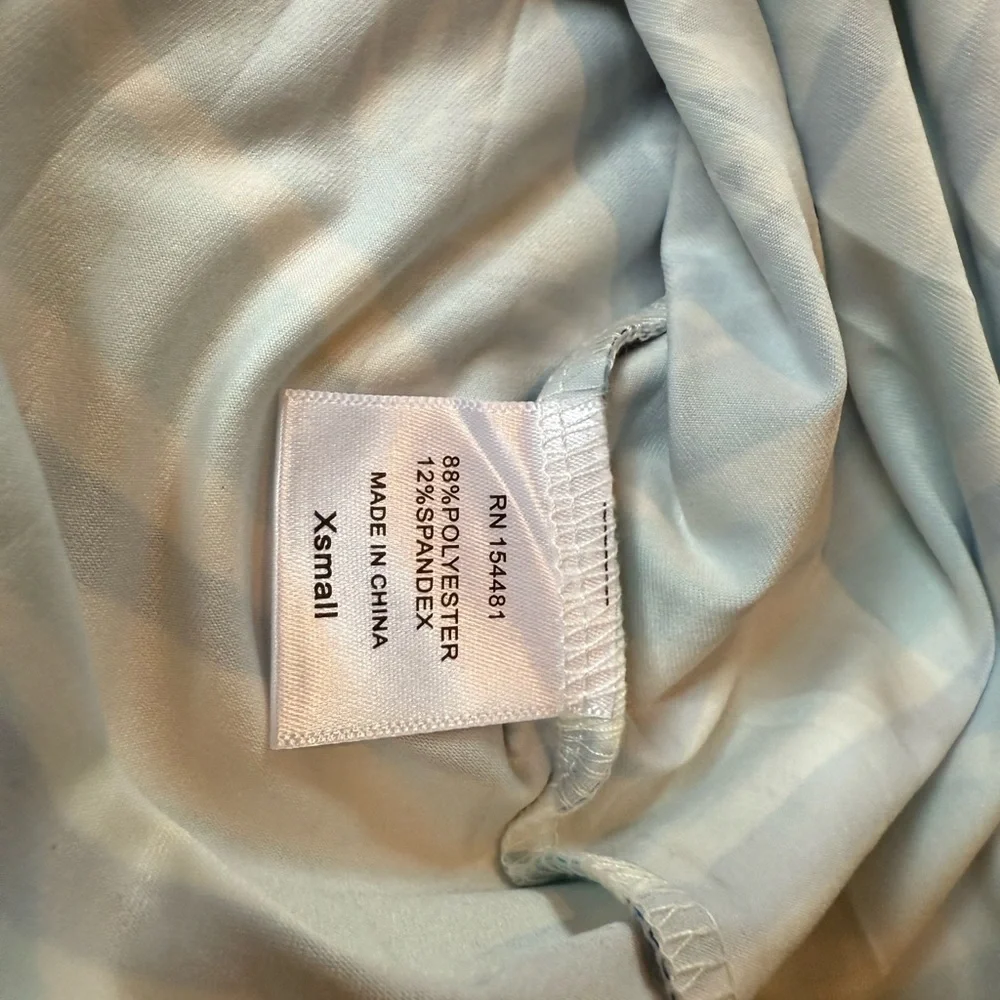 Jean-Pierre Klifa Paris 3/4 Sleeve Sheath Dress Pineapple Blue Green Women Sz XS - Picture 9 of 14